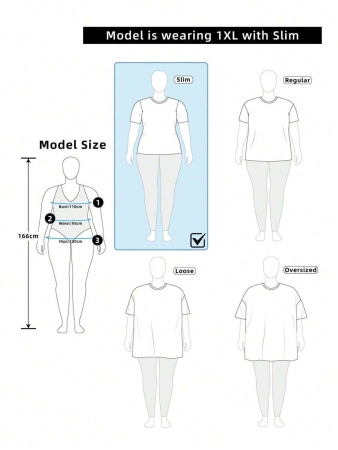 SHEIN EMERY ROSE CURVE Plus Size Women's Solid Color Twist Knot Short Sleeve Ribbed Casual Versatile T-Shirt - Image 6