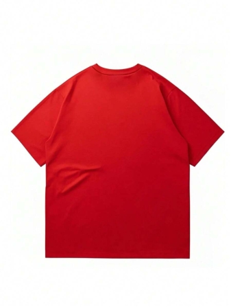Manfinity Homme Men's Casual Christmas Print Short Sleeve T-Shirt - Image 3