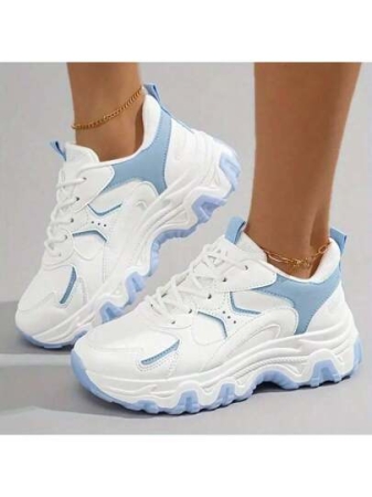1 Pairs Of Women's Thick Soled Multifunctional Running Shoes. New Spring/Summer 2025 Collection. Mesh Dad Shoes. Soft Soled Sports Shoes. Outdoor Casual Women's Shoes.