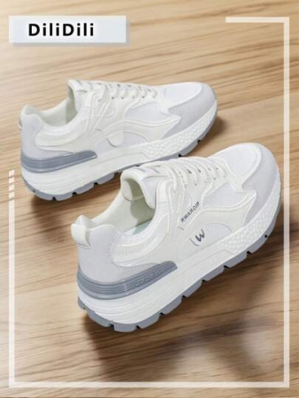 2024 Casual Thick-Soled Chunky Sneakers For Women, Spring Summer Korean Style Platform Fashion Sneakers