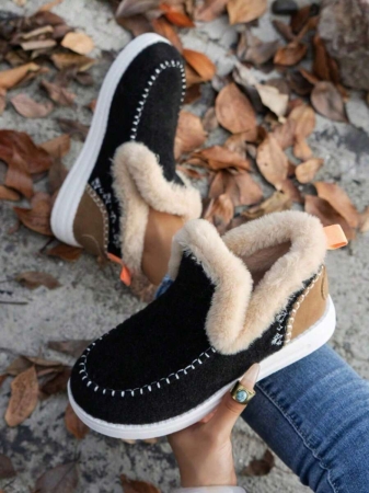 Women's Plush Warm Ankle Boots For Winter - Image 9