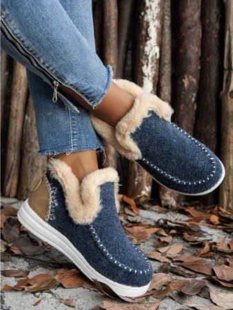 Women's Plush Warm Ankle Boots For Winter - Image 10