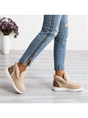 Women's Plush Warm Ankle Boots For Winter - Image 17