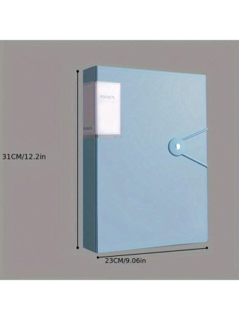 60-Pockets A4 File Folder, Suitable For A4 Size Documents Like Exam Papers, Made Of PP Material, Transparent & Waterproof, Convenient For Home, School, Office Document Storage And Organization, Great For Back To School - Image 4