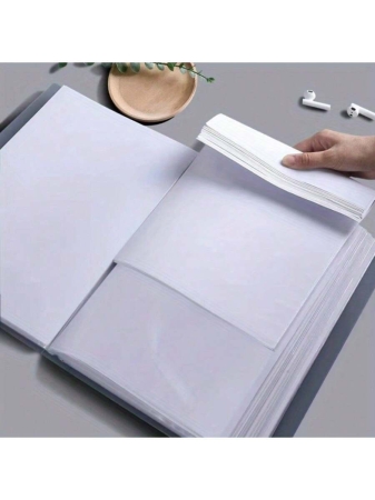60-Pockets A4 File Folder, Suitable For A4 Size Documents Like Exam Papers, Made Of PP Material, Transparent & Waterproof, Convenient For Home, School, Office Document Storage And Organization, Great For Back To School - Image 9