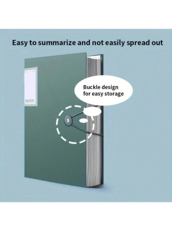 60-Pockets A4 File Folder, Suitable For A4 Size Documents Like Exam Papers, Made Of PP Material, Transparent & Waterproof, Convenient For Home, School, Office Document Storage And Organization, Great For Back To School - Image 12