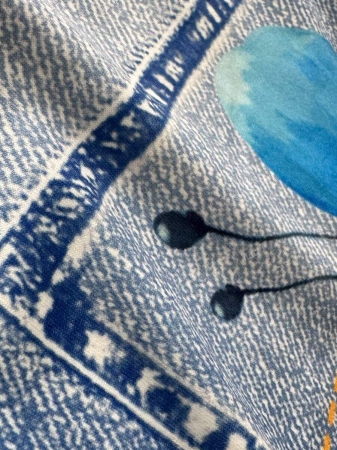 Women's Casual Imitation Denim Print Pocket Straight Pants Casual Fashion Women's Four Seasons Pants Abstract Watercolor Butterfly Pattern - Image 8