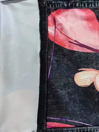 Women's Casual Imitation Denim Print Pocket Straight Pants Casual Fashion Women's Four Seasons Pants Abstract Watercolor Butterfly Pattern - Image 13