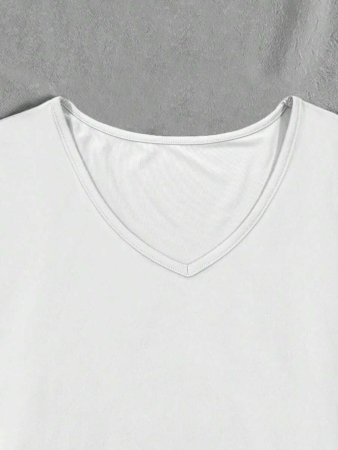 Pray.Wait.Trust Faith Short Sleeve V-Neck T-Shirt For Women, Casual Everyday Wear - Image 10