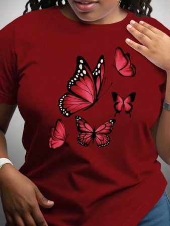 INAWLY Women Floral Print Short Sleeve Round Neck T-Shirt, Comfortable And Versatile - Image 7