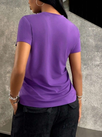 INAWLY Women Floral Print Short Sleeve Round Neck T-Shirt, Comfortable And Versatile - Image 33