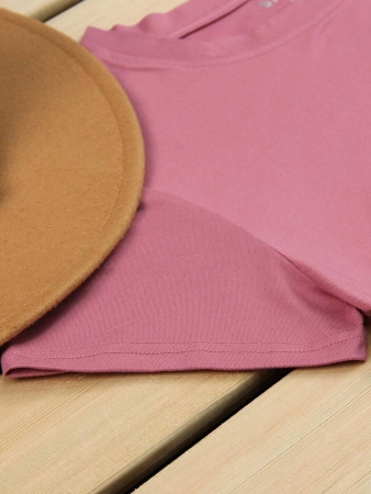 SHEIN Summer Leisure Heart & Letter Print Short Sleeve T-Shirt Graphic Tees Women Tops - Image 9