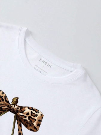 INAWLY Women's Cherry Print Casual Round Neck Short Sleeve T-Shirt For Summer - Image 10