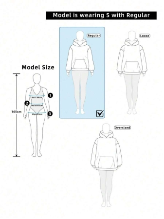 EMERY ROSE Vintage Casual White Sweatshirt With Round Neck, Small Plaid, Leopard Print Heart Pattern, Curved Hemline And Side Slits, Suitable For Autumn/Winter - Image 27