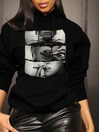 Casual Women Hoodie, Vacation Vibe, Long Sleeve Sweatshirt - Image 5