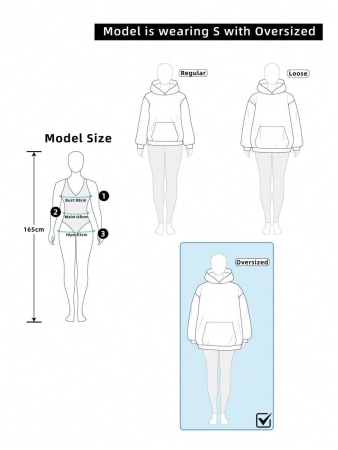 EMERY ROSE Casual Minimalist Faux Flower Print Pattern Loose Fit Crew Neck Long Sleeve Hoodie Sweatshirt For Women, Suitable For Autumn/Winter - Image 6