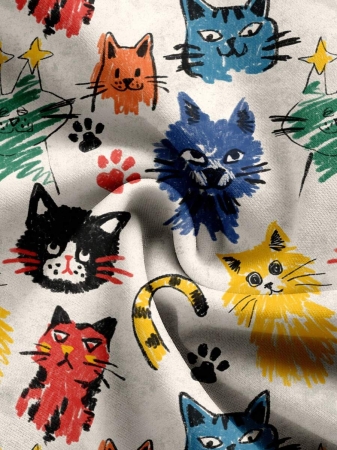 EMERY ROSE Casual Minimalist Faux Flower Print Pattern Loose Fit Crew Neck Long Sleeve Hoodie Sweatshirt For Women, Suitable For Autumn/Winter - Image 43