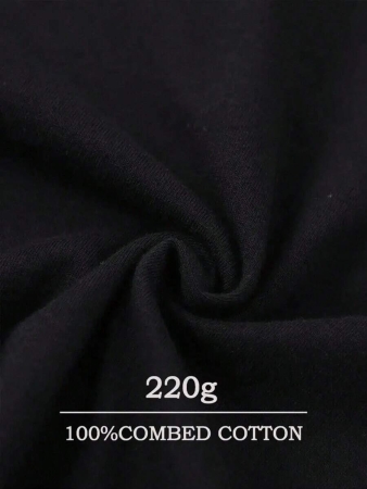 Miller Champagne Beer Front And Back Pattern Printing, Bique 220g Padded Cotton T-Shirt, Men's Fashion Casual Cotton T-Shirt, Short-Sleeved Round Neck T-Shirt.Unisex Black And White Pure Cotton 200g Breathable And Comfortable - Image 4