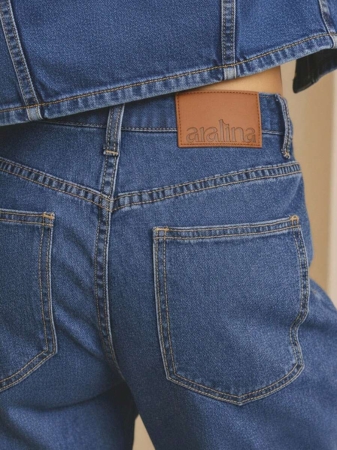 Aralina Winter / Summer Turn Back Hem Deatil Denim Jean - Image 20