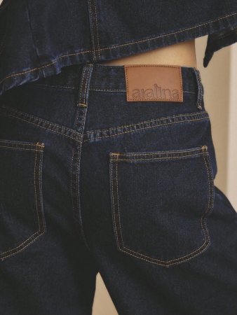 Aralina Winter / Summer Turn Back Hem Deatil Denim Jean - Image 30