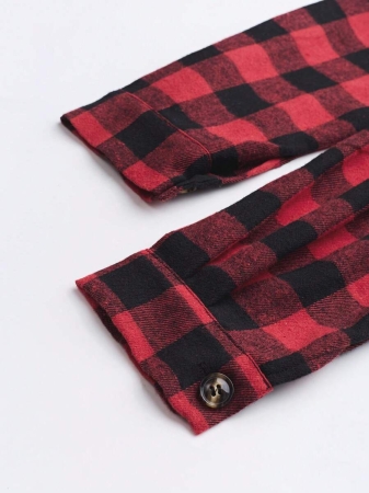 Women's Plaid Shirt Jacket, Lightweight Outer Shirt, Y2K Back To School Celebration Casual Commute Checkered Button-Front Shirt, Casual Long Sleeve Turndown Collar Versatile Shirt, Suitable For Daily Casual, Outdoor, Vacation Wear, All Season - Image 31
