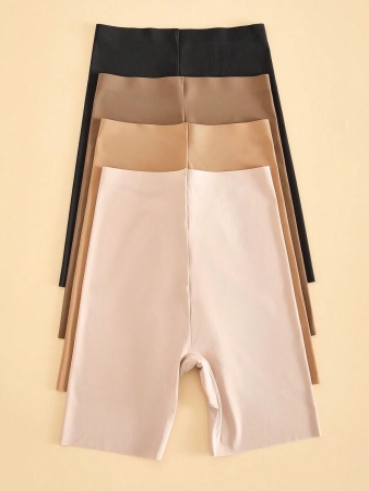 4pcs/Pack Seamless Solid Color Briefs, Simple Design - Image 68