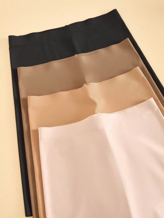 4pcs/Pack Seamless Solid Color Briefs, Simple Design - Image 69