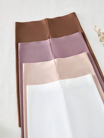 4pcs/Pack Seamless Solid Color Briefs, Simple Design - Image 85