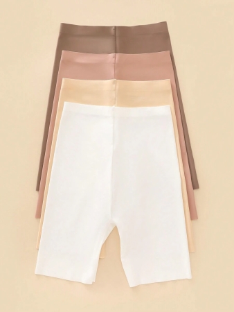 4pcs/Pack Seamless Solid Color Briefs, Simple Design - Image 115