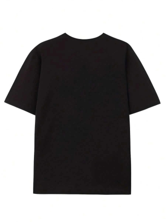 Women's White T-Shirt With Orange Tiger Stripe Bow Print - Casual Streetwear For Everyday Wear - Image 3