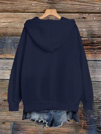 EMERY ROSE Plus Size Women's Letter Printed Hot Selling Draw Rope Hoodie - Image 38