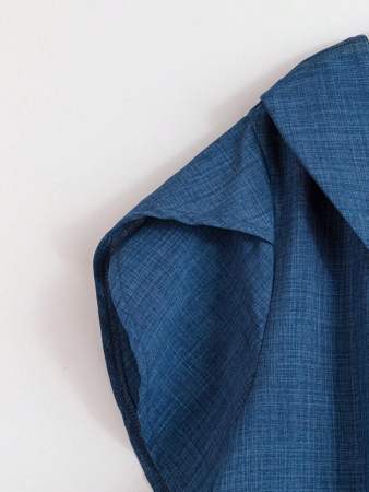 Linhara Women's Asymmetric Peplum Short Sleeve Casual Blouse For Summer - Image 18