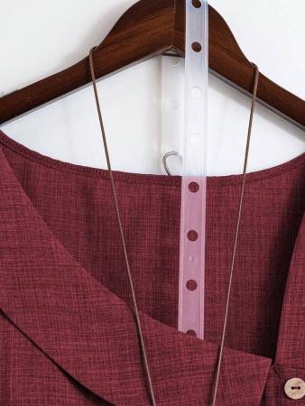 Linhara Women's Asymmetric Peplum Short Sleeve Casual Blouse For Summer - Image 33