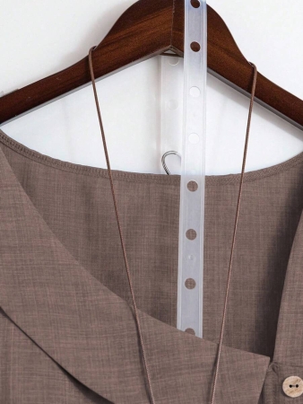 Linhara Women's Asymmetric Peplum Short Sleeve Casual Blouse For Summer - Image 39