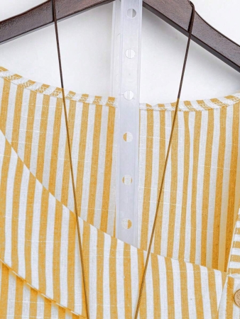 Linhara Women's Asymmetric Peplum Short Sleeve Casual Blouse For Summer - Image 85