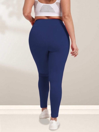 Women's Plus Size Leggings With Pockets Stretchy Yoga Pants Tummy Control High Waist Workout Leggings - Image 26