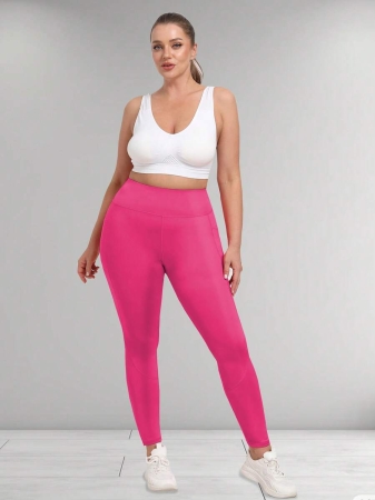 Women's Plus Size Leggings With Pockets Stretchy Yoga Pants Tummy Control High Waist Workout Leggings - Image 35