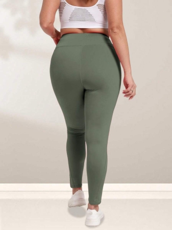 Women's Plus Size Leggings With Pockets Stretchy Yoga Pants Tummy Control High Waist Workout Leggings - Image 44
