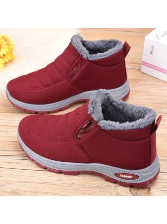 Super Warm Winter Boots For Men And Women - Thick-Soled Boots, Polar-Level Cold-Weather Warm Ankle Boots, High-Density Lining And Heat-Locking Technology, Solid Color And Simple Design, Suitable For Outdoor Hiking, Casual Wear, Hiking Boots, Hiking Shoes, Fashionable Winter Boots, Durable PVC Sole - Image 5
