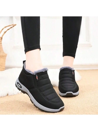 Super Warm Winter Boots For Men And Women - Thick-Soled Boots, Polar-Level Cold-Weather Warm Ankle Boots, High-Density Lining And Heat-Locking Technology, Solid Color And Simple Design, Suitable For Outdoor Hiking, Casual Wear, Hiking Boots, Hiking Shoes, Fashionable Winter Boots, Durable PVC Sole - Image 8