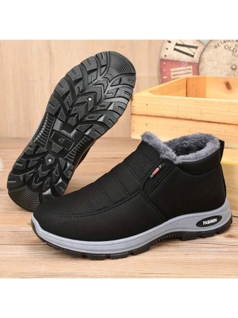 Super Warm Winter Boots For Men And Women - Thick-Soled Boots, Polar-Level Cold-Weather Warm Ankle Boots, High-Density Lining And Heat-Locking Technology, Solid Color And Simple Design, Suitable For Outdoor Hiking, Casual Wear, Hiking Boots, Hiking Shoes, Fashionable Winter Boots, Durable PVC Sole - Image 9