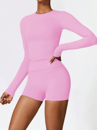 A Set Of Women's Gym Workouts Suitable For Yoga Exercises, Running, And Festivals Can Be Worn - Image 7