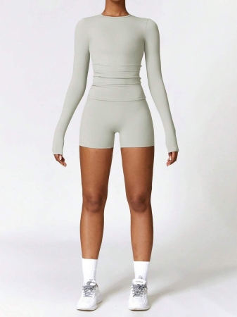 A Set Of Women's Gym Workouts Suitable For Yoga Exercises, Running, And Festivals Can Be Worn - Image 15