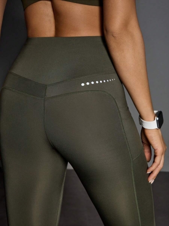 Easify SHEIN Sport Women High Waist Casual Fitness Leggings With Pockets Yoga Pants - Image 3