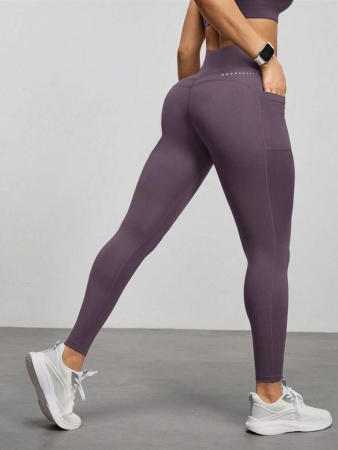Easify SHEIN Sport Women High Waist Casual Fitness Leggings With Pockets Yoga Pants - Image 22