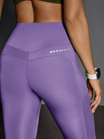 Easify SHEIN Sport Women High Waist Casual Fitness Leggings With Pockets Yoga Pants - Image 28