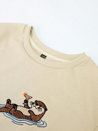 Lalippa Women's Casual Coffee Letter Embroidery Sweatshirt, Autumn/Winter - Image 29