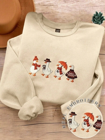 Lalippa Women's Casual Coffee Letter Embroidery Sweatshirt, Autumn/Winter - Image 30