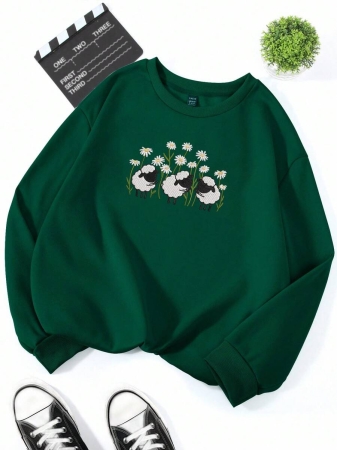 Lalippa Women's Casual Coffee Letter Embroidery Sweatshirt, Autumn/Winter - Image 40