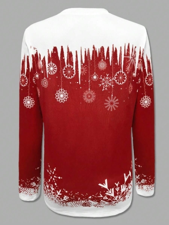 INAWLY Graphic Print Round Neck Casual Versatile Long Sleeve T-Shirt Graphic Tees Women Tops For Spring Fall Cloth For Women - Image 14